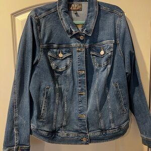 Torrid Jean Denim Jacket Women's Size Plus 2 Denim Button Up